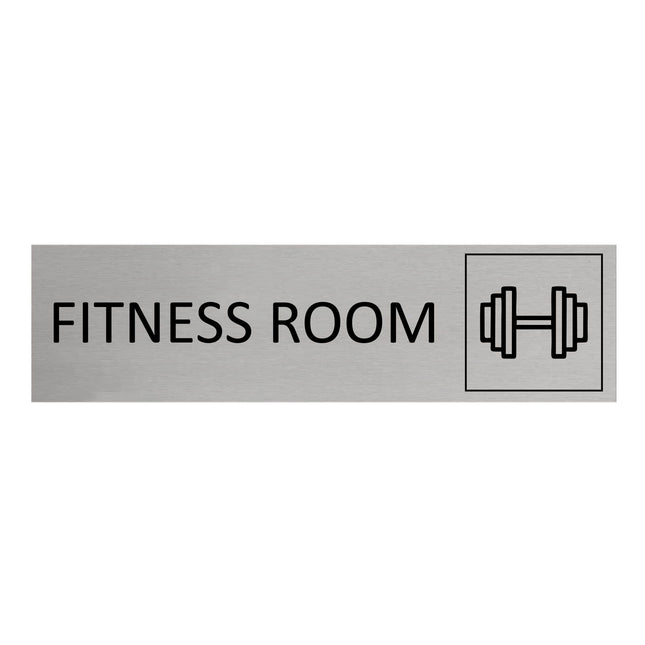 Fitness room door sign 165x45mm - 1 pc