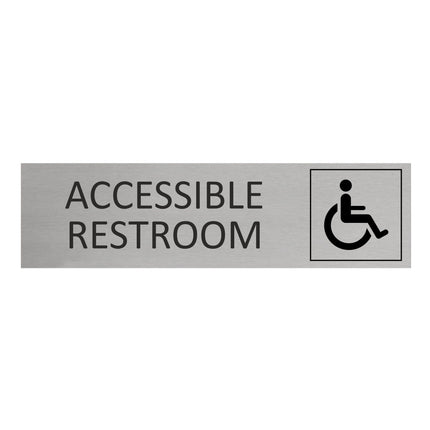 Accessible restroom door sign 165x45mm - 1 pc
