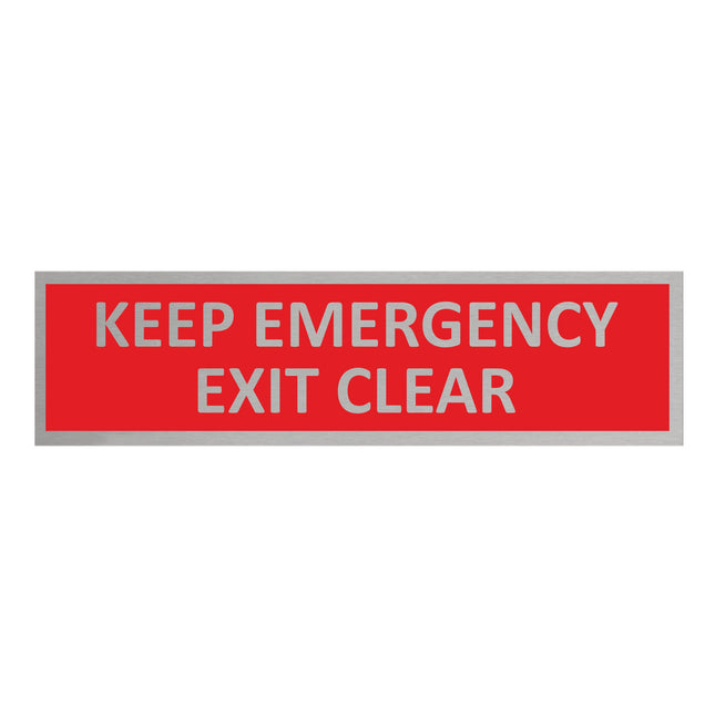 Emergency excit door sign 165x45mm - 1 pc