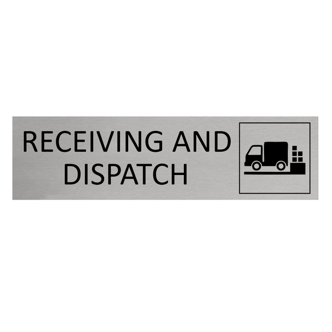 Receiving and dispatch door sign 165x45mm - 1 pc