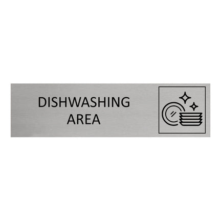 Dishwashing area door sign 165x45mm - 1 pc