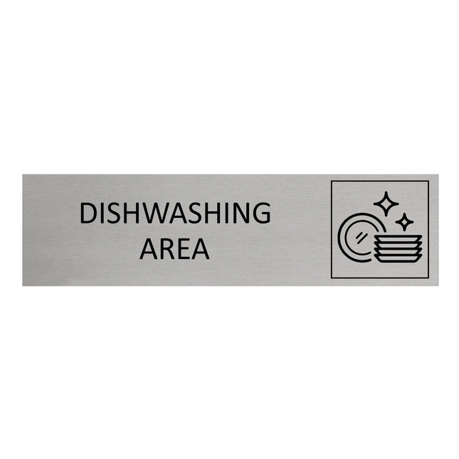 Dishwashing area door sign 165x45mm - 1 pc