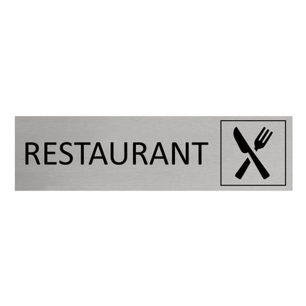 Restaurant door sign 165x45mm - 1 pc