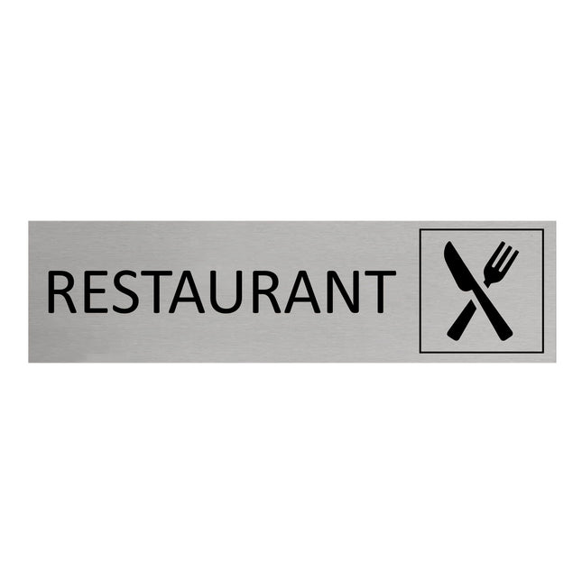 Restaurant door sign 165x45mm - 1 pc