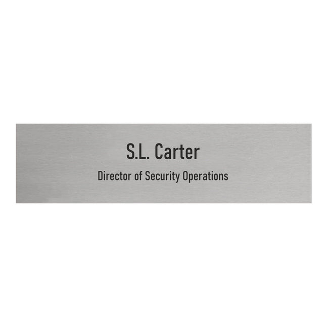 Custom name and title door sign 165x45mm - 1 pc