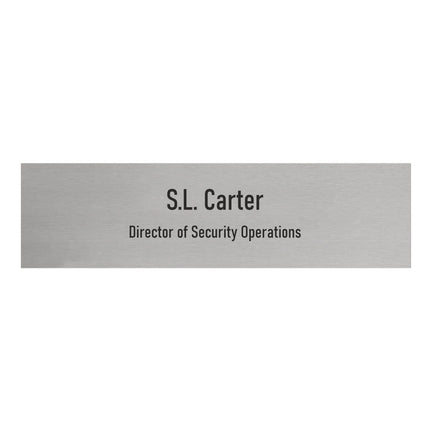 Custom name and title door sign 165x45mm - 1 pc