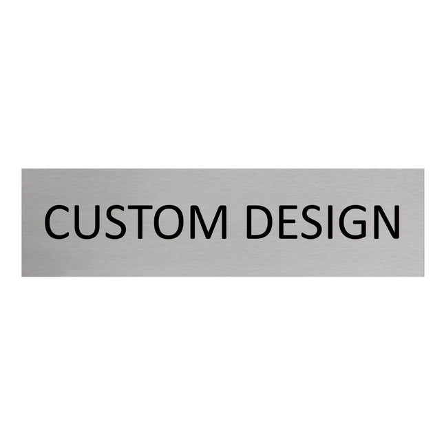 Custom design door sign 165x45mm - 1 pc