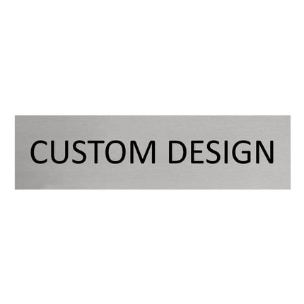 Custom design door sign 165x45mm - 1 pc