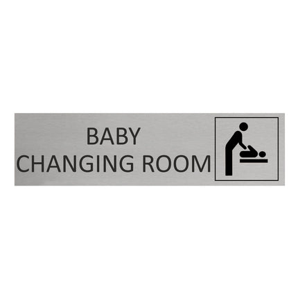 Baby changing room door sign 165x45mm - 1 pc