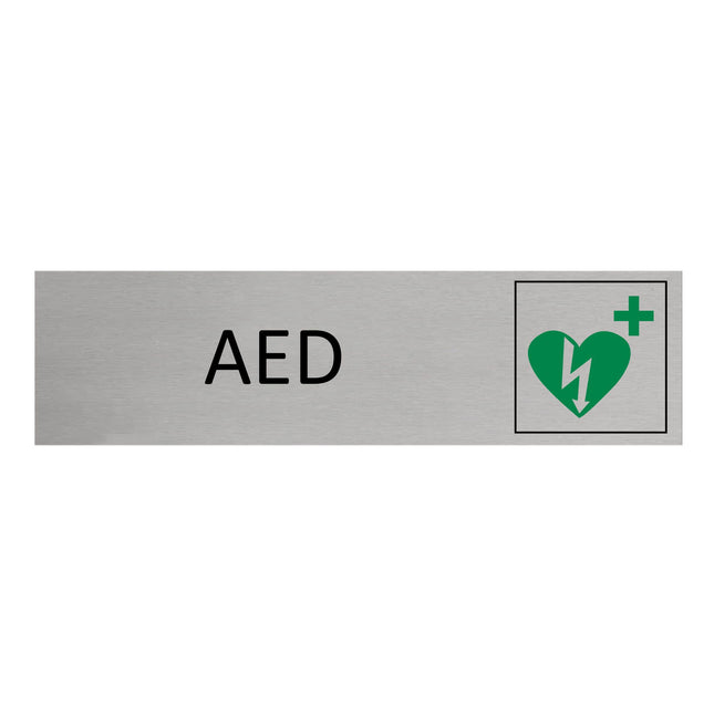 AED door sign 165x45mm - 1 pc