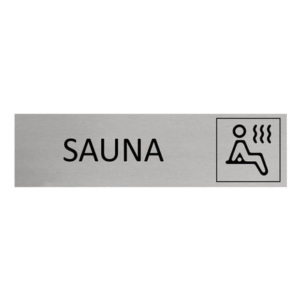 Sauna door sign 165x45mm - 1 pc