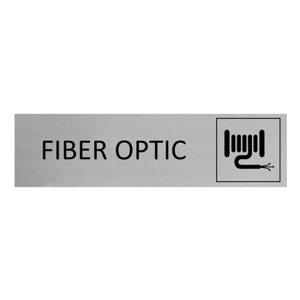 Aluminum door sign Fiber Optic 165x45mm - 1 pc