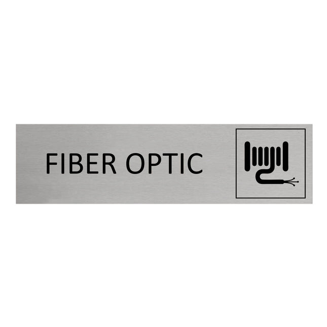 Aluminum door sign Fiber Optic 165x45mm - 1 pc