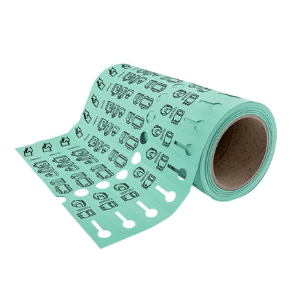Loop-lock labels  PVC 25025 mm
