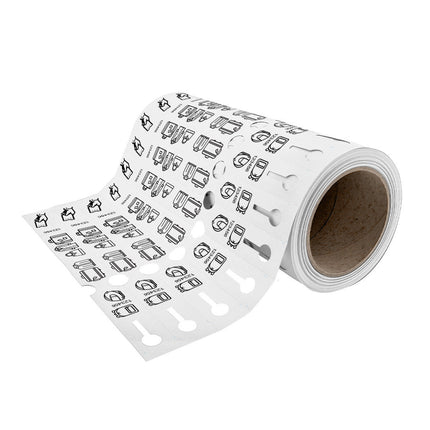 Loop-lock labels  PVC 25025 mm