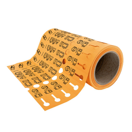 Loop-lock labels  PVC 25025 mm