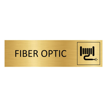 Fiber optic gold door sign 165x45mm - 1 pc