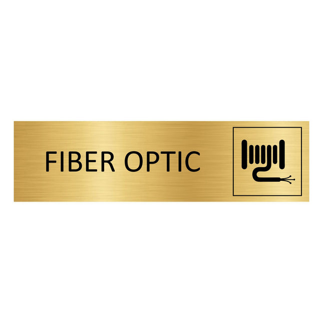 Fiber optic gold door sign 165x45mm - 1 pc