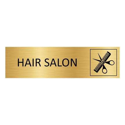 Hair salon gold door sign 165x45mm - 1 pc