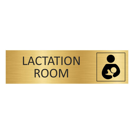 Lactation room gold door sign 165x45mm - 1 pc