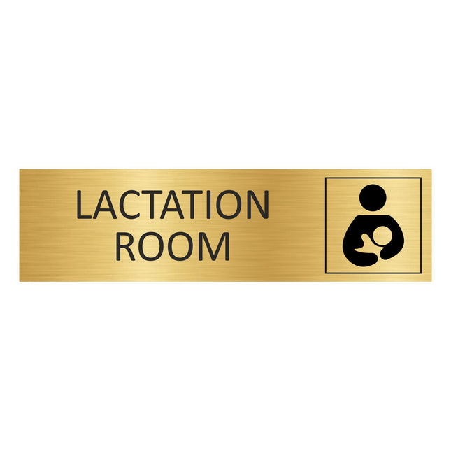Lactation room gold door sign 165x45mm - 1 pc