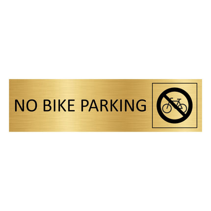 Bike gold door sign 165x45mm - 1 pc