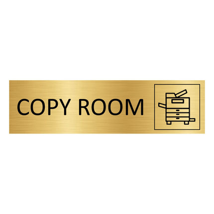 Copy room gold door sign 165x45mm - 1 pc