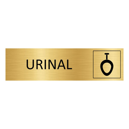 Urinal gold door sign 165x45mm - 1 pc