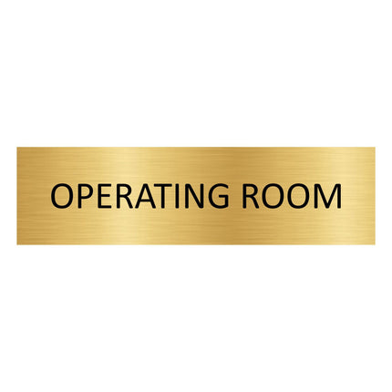 Operating room gold door sign 165x45mm - 1 pc