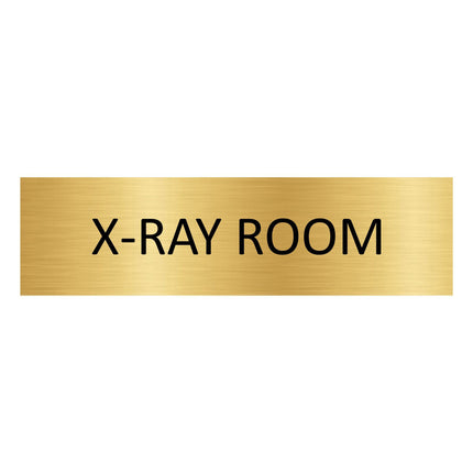X-ray room gold door sign 165x45mm - 1 pc