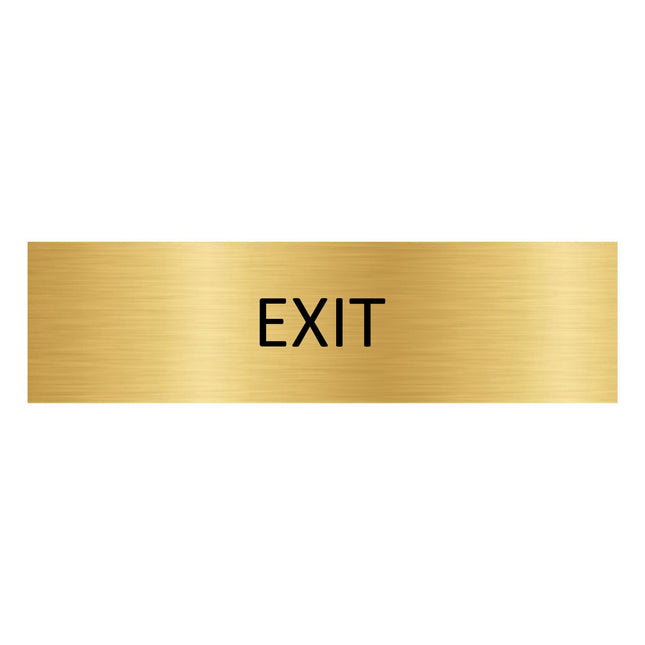 Exit gold door sign 165x45mm - 1 pc
