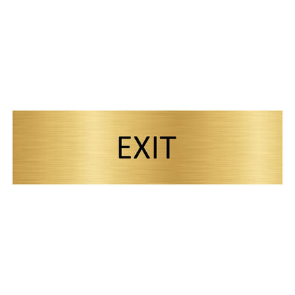 Exit gold door sign 165x45mm - 1 pc
