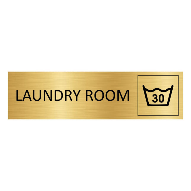 Laundry room gold door sign 165x45mm - 1 pc