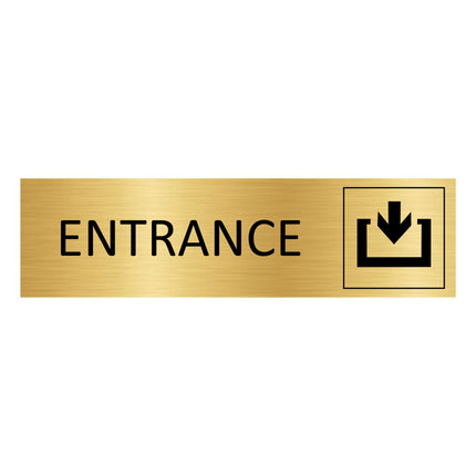 Entrance gold door sign 165x45mm - 1 pc