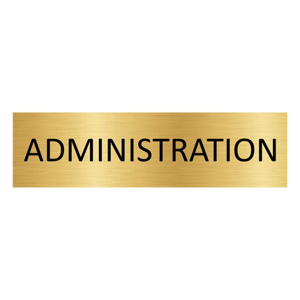 Administration gold door sign 165x45mm - 1 pc