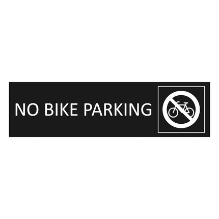 Bike black door sign 165x45mm - 1 pc