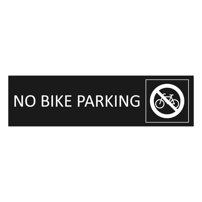 Bike black door sign 165x45mm - 1 pc