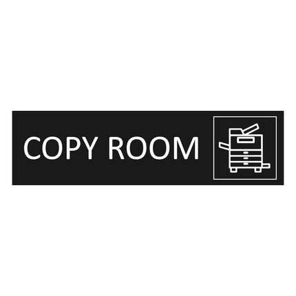 Copy room black door sign 165x45mm - 1 pc