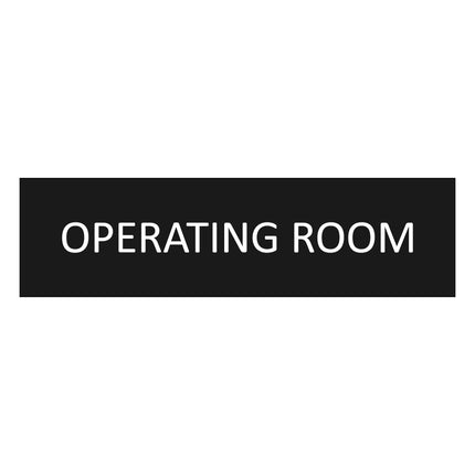 Operating room black door sign 165x45mm - 1 pc