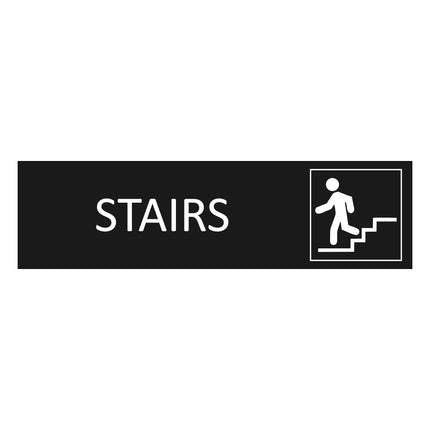 Stairs black door sign 165x45mm - 1 pc