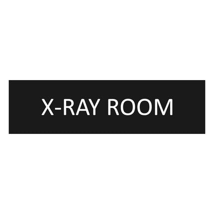 X-ray room black door sign 165x45mm - 1 pc