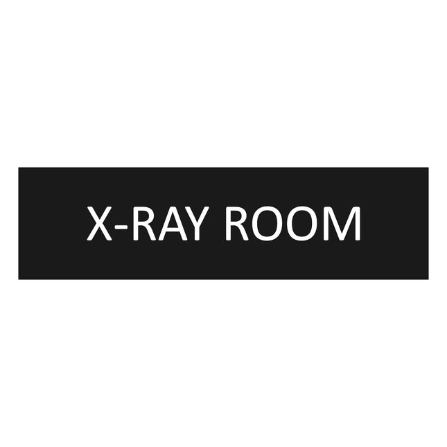 X-ray room black door sign 165x45mm - 1 pc