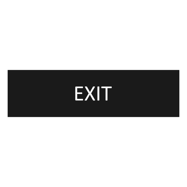 Exit black door sign 165x45mm - 1 pc