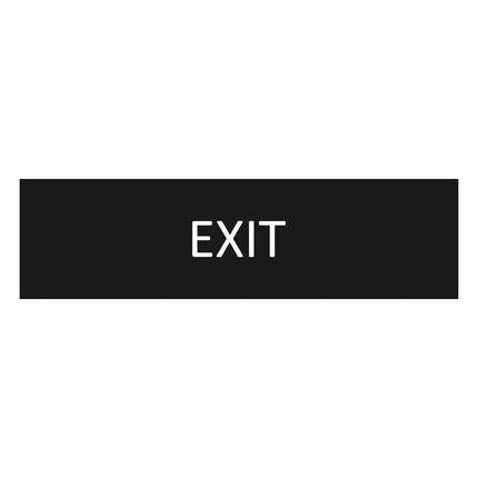 Exit black door sign 165x45mm - 1 pc