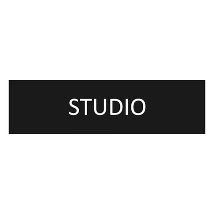 Studio black door sign 165x45mm - 1 pc