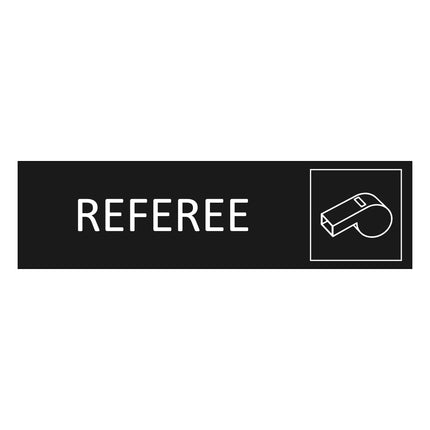 Referee black door sign 165x45mm - 1 pc