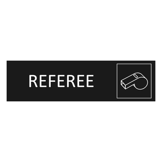 Referee black door sign 165x45mm - 1 pc