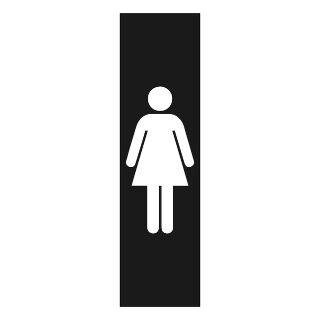 Women symbol door sign 165x45mm - 1 pc