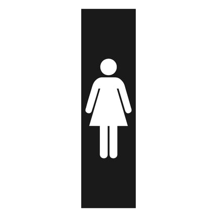 Women symbol door sign 165x45mm - 1 pc