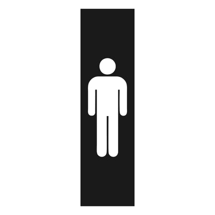 Men symbol door sign 165x45mm - 1 pc